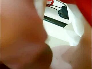 french amateur in red dress deepthroats and fucks in various positions