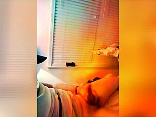 licking her pussy in 69 position, making her squirt during homemade blowjob session.