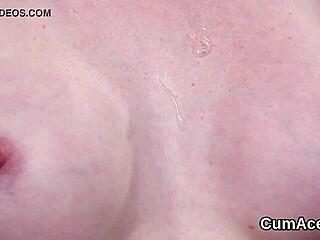 Hot hottie receives facial cumshot and gulps love juice