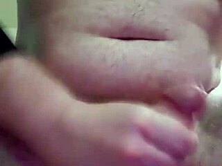 wanking a penis solo with intense emotions and deep feelings of pleasure