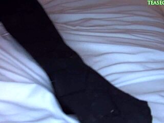 Watching a lingerie fetish video with casual everyday vibes