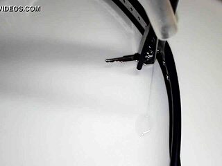 retro blue film with husband submissive using buttplug in intimate scene