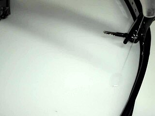 retro blue film with husband submissive using buttplug in intimate scene