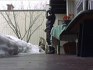 Roxina in hot rubber fucking that gay cock 😏