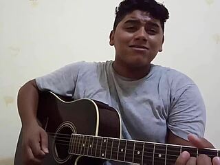 chubby guy sings to make you cum