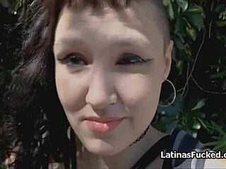 Shy Latina Teen Sucks Cock For Money