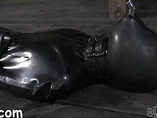 Why is this tied up hottie waiting so lustily for my touch?