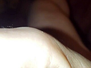 She gives a deep blowjob.