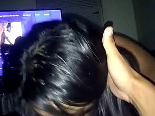 Patricia and her sexy lover engage in intense webcam sucking and cock play with latina passion