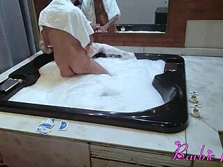 Barebacking in the jacuzzi with Argentinian amateur
