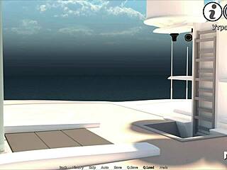 bikini girl pickup in waterworld hentai game episode 1 scene 11