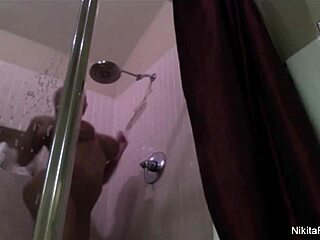 nikita von james takes a relaxing shower 😊
