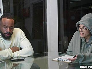 Amber Alena Handles Huge Black Cock Deeply