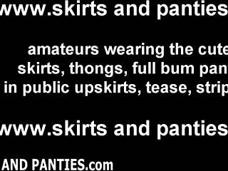 Get a sneak peek at my panties while I tidy up