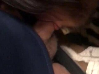 a guy sneaks a blowjob in the mall from a gay stranger