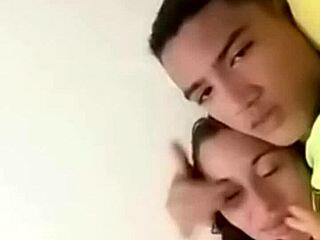 A sexy couple shares intimate moments in bed.