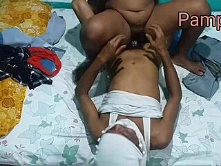 Horny milf enjoys big cock and hindi audio in steamy sex video