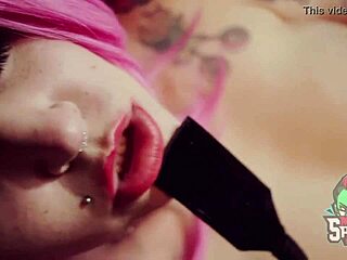 Mila Spook Teases in Cosplay Costume on Street