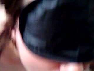 Blasting her face with cum 😈