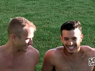 Amateur gay Blake Manny gets his cock sucked and anal pounded
