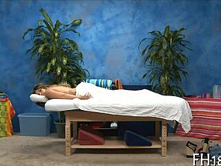 a relaxing massage session unfolds