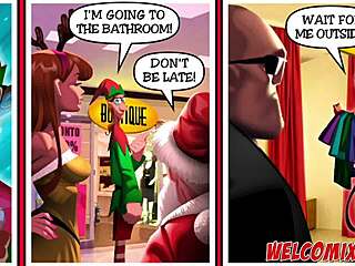 Characters Engage In A Naughty Christmas Orgy At The Mall Within Pleasure Mansion