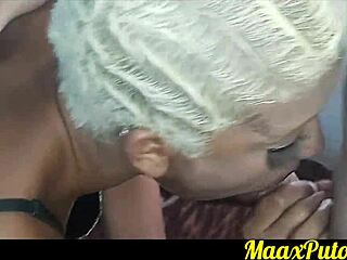 rebeca olew gets oral and drinks cum from big cock