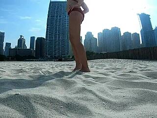 Maiarem Plays Outdoors With Hot Pussy Masturbation