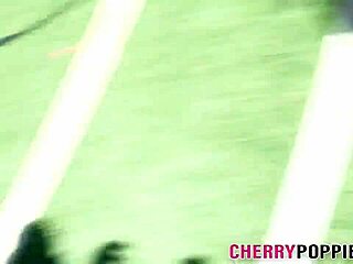 busty teen flashing big tits outdoors 😍