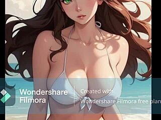 In Adalyn's Playground episode 2, she humiliates you with jerk off instructions on the beach.