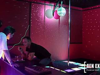 Jodi James strips as guard in threesome with Mark Sloan and Big Dicky