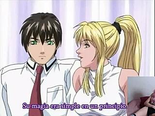 Nini discovers hentai in bible black reaction