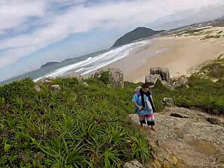 Kaya Nymphet And Joy Cardozo Voyeur Ass And Tits On Deserted Beach