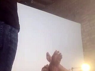 In Webcam Session, Ebony Girlfriend Plays With Feet For Black Friend And Couple