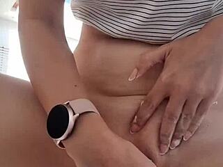 Shaving my horny pussy smooth for some amateur fun.