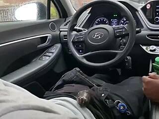 Teen Rides Big Black Cock Outdoors