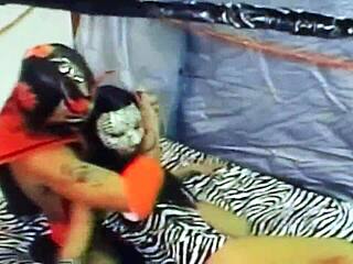 Dragonfly takes on Adriana Milano in wild mixed wrestling match