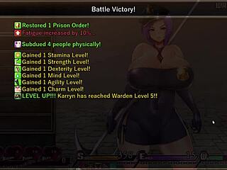 Level one of Karryn's prison life: Hentai-inspired tribute with big ass and tits