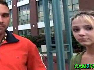 Hot blonde girl in free porn video