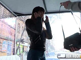 Yo, watch Mona Kim suck cock hard in public!