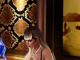 3d sexy stripper rips clothes in pt2