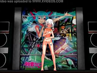 Hentai video featuring erotic food play with bananas