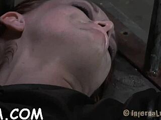 Brunette babe masturbates with toys and swallows cum