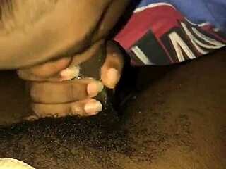 giving bbc blowjob in a sloppy way