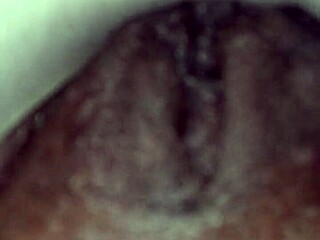 Mature amateur's wet pussy close-up