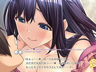 Erotic visual novel scene from Junjou Karen with English subtitles