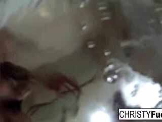 is christy mack masturbating in bath with big tits?