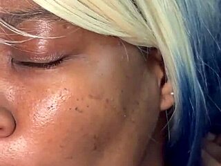 Sucking boss's cock in POV scene