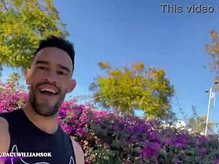 sexy exib man loves flashing in parking lot, i cant stop showing off