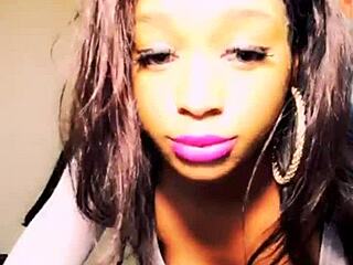 Ebony Teen Dances In Shorts And Deepthroats Big Cock